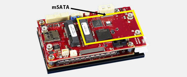 combined mSATA and mini PCIe socket