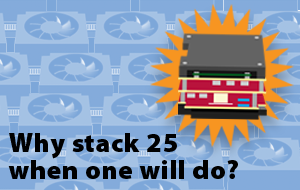 Infographic: 25x Performance. Minimal Footprint.